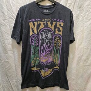 The NTVS Smudge Originals Mens Large Charcoal Heather Graphic T-Shirt Large